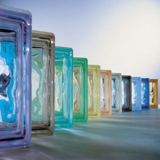 Fashion Style Clear and Colored Glass Block for Interior Decoration