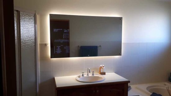 Top Quality Bluetooth Music LED Bathroom Crystal Makeup Mirror