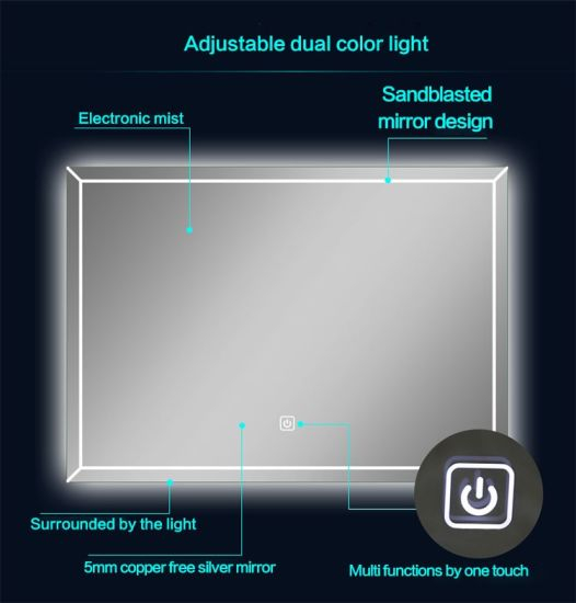 Magic Bath Mirror Light Smart Touch Screen WiFi LED Bathroom Mirror