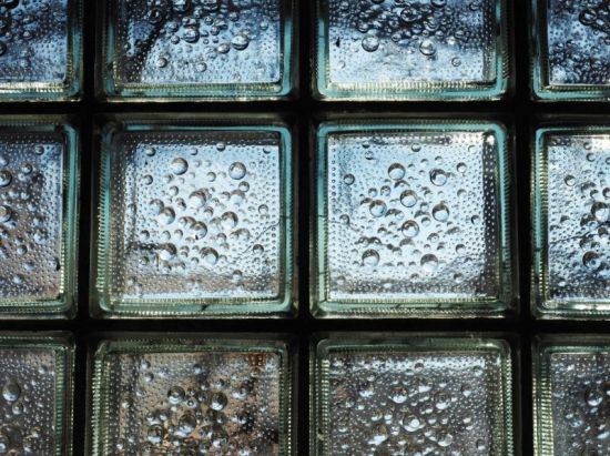 Clear Lattice Glass Blocks 190*190*80mm Glass Brick