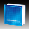 Blue Color Hollow Structure Decorative Piece Glass Block