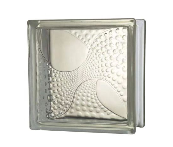 190X190X80mm Decoration Glass Function And Clear Glass Brick