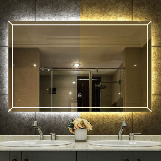Touch Switch Wall Mounted Bathroom LED Light Mirror