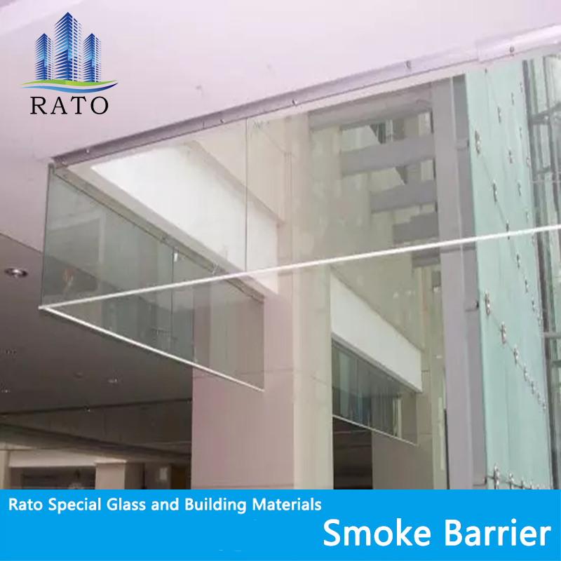 Supermarket Fire Rated Glass Smokeproof Curtain