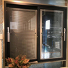 Hollow Vertical Glass Blinds Aluminium Casement Window With Shutter 