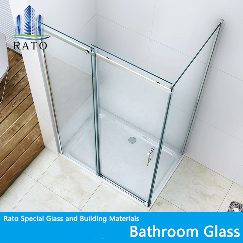 Factory Directly Selling Simple Glass Sliding Door Bathroom Luxury Shower Cabin with Frameless Glass Hinges Bath Room