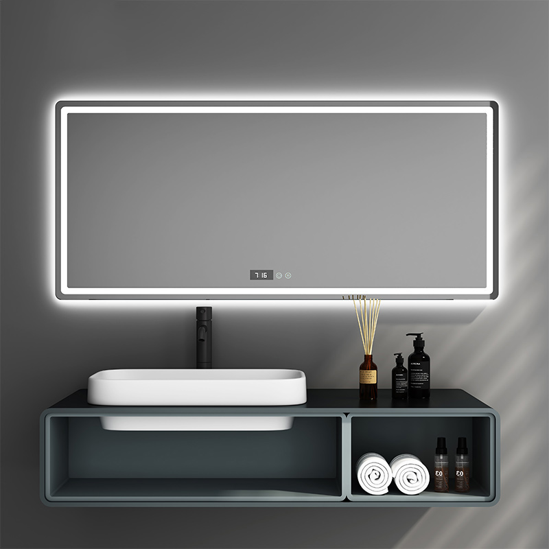 Anti fog and dimmable LED bathroom mirror