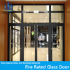 Fire Door with Glass Insert/frameless Fire Rated Glass Doors Fire Proof Commercial Door 