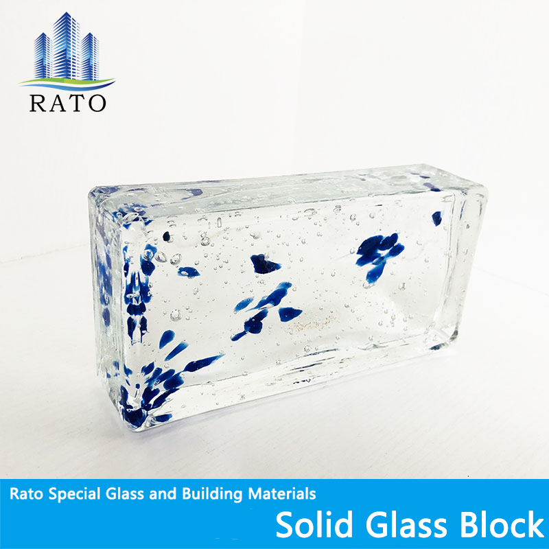 Wholesale 200X100X50mm Crystal Glass Block/Brick for Decoration Wall Can Be Customized