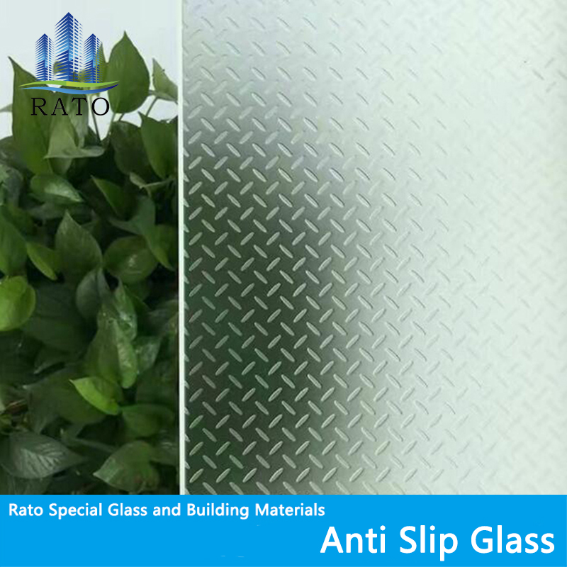 Staircase Glass, 12mm Clear Antislip Tempered Glass for Glass Stairs, Glass Staircase