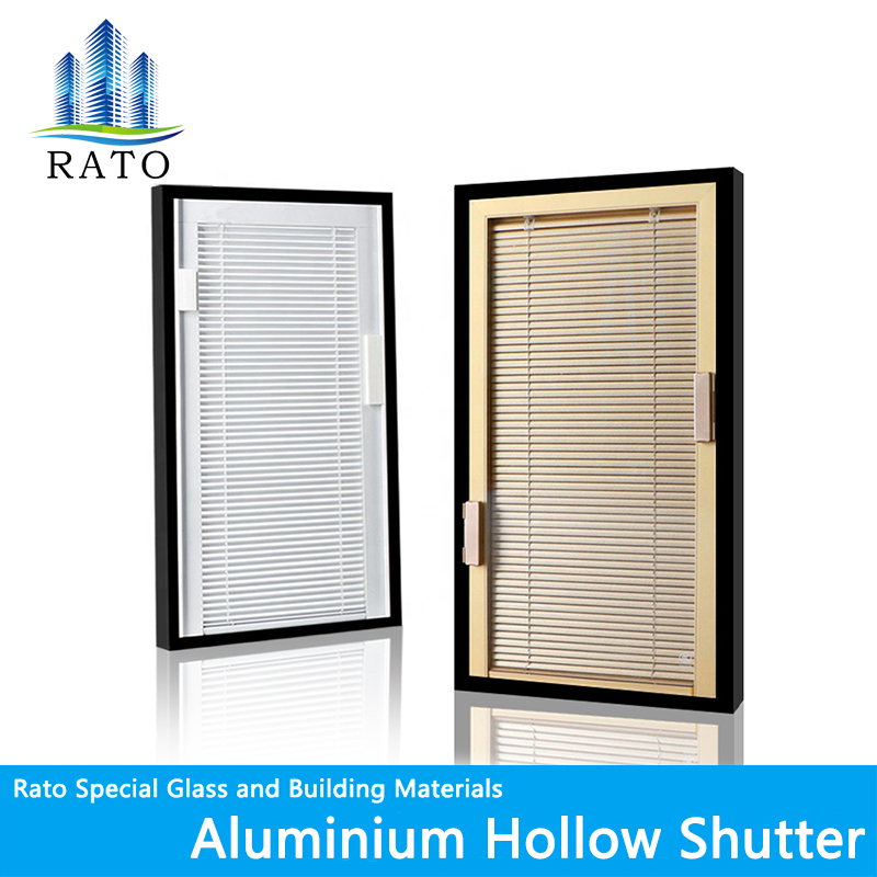 Blind Glass Double Glass Partition Office Divider Glass Partition Wall with Shutter And Blind 