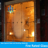Fire Rated Single Layer Tempering Coating Low-E Fireproof Glass Window for CBD Office Building/hospital 