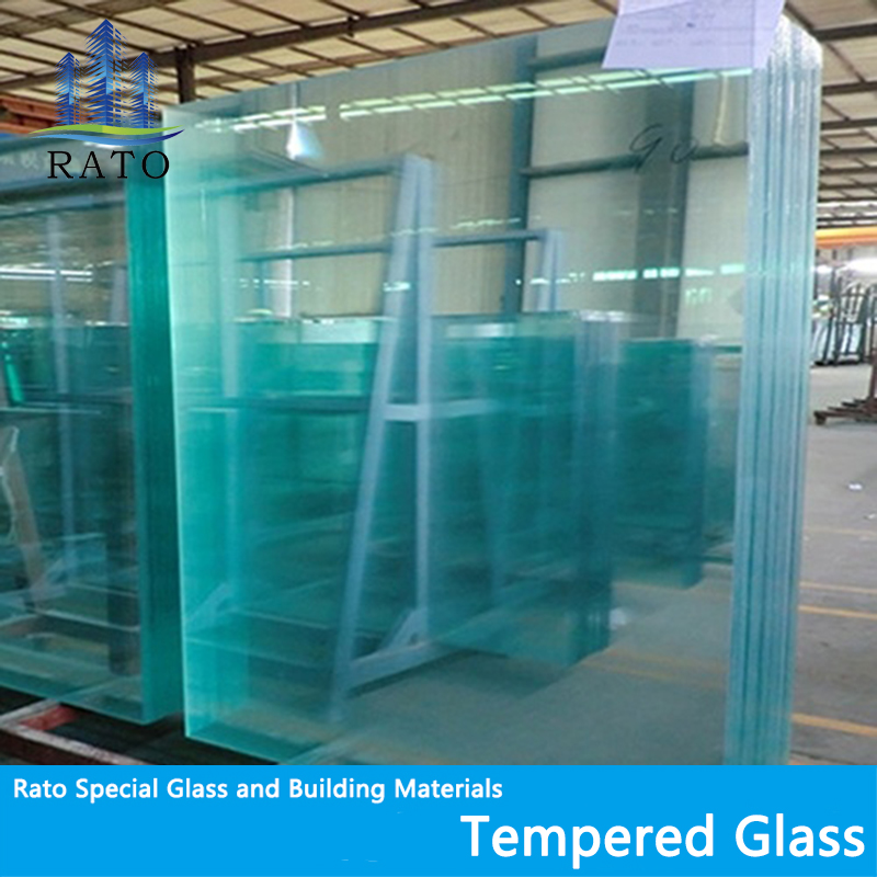 Clear Flat 12mm Thick Tempered Glass Building Glass Price