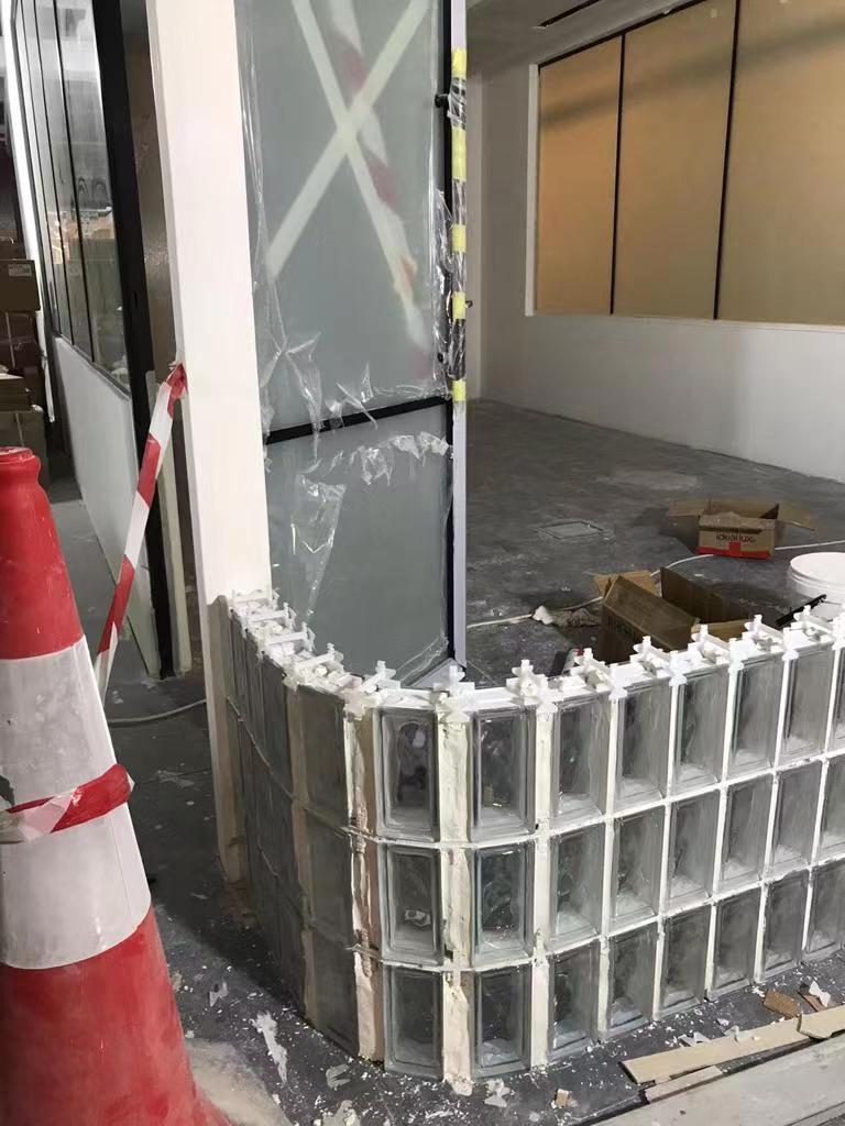 Hollow glass block project in UAE completed! Great job! HESHAN RATO