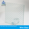Fire Resistant 6mm Obscure Wired Glass Price Wire Polished Glass
