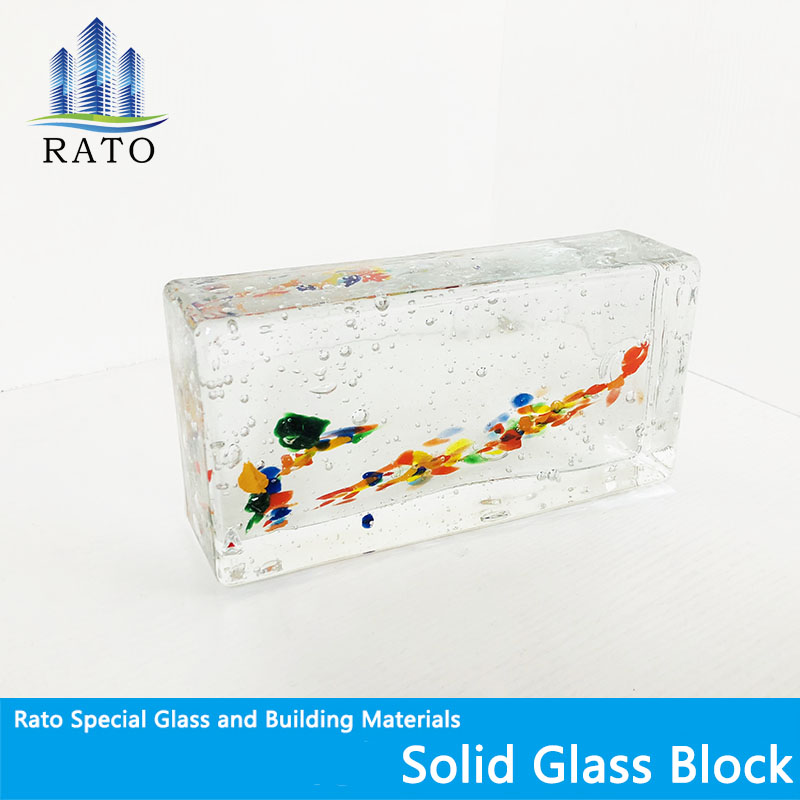 Wholesale 200X100X50mm Crystal Glass Block/Brick for Decoration Wall