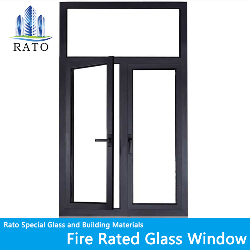 Stainless Steel Fire Rated Glass Windows with BS Certificates