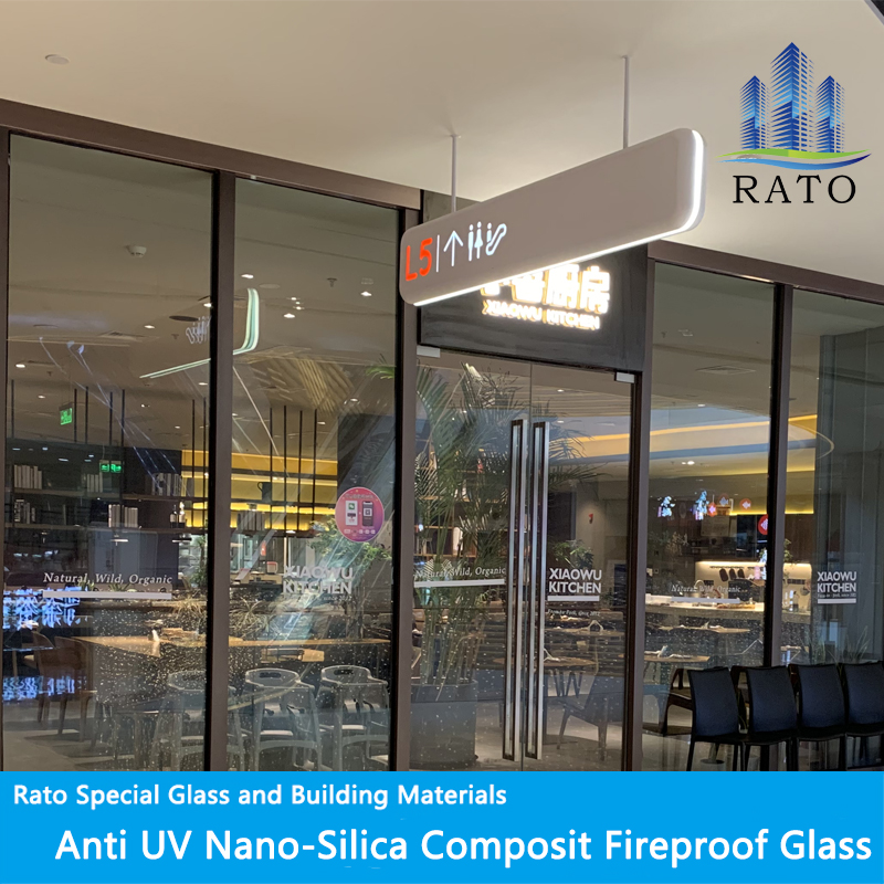 Heatproof Soundproof Outdoor Using Fire Rated Glass Modern Building