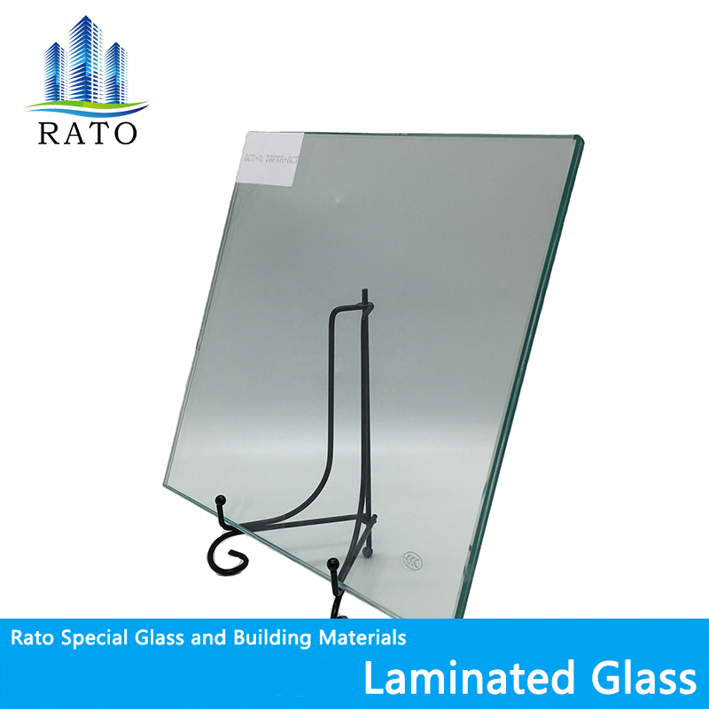 BS En Standard 6+0.38+6mm Clear PVB Laminated Safety Glass for Window